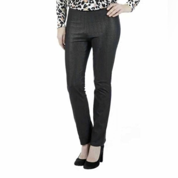 New Kim & Co. Black Straight Leg Denim Stretch Jeans Pants- Size Large (bin 2F) - Picture 1 of 5